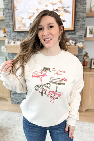 Christmas Cocktails Pullover Sweatshirt (MADE TO ORDER)