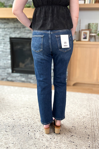 Charlee Mid Rise Ankle Straight Mica Jean
