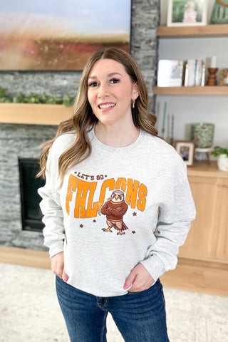 Retro Let's Go Falcons Pullover Sweatshirt