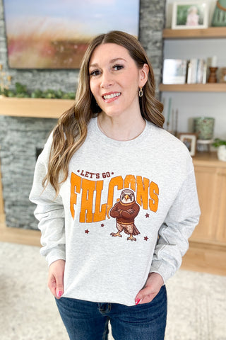 Retro Let's Go Falcons Pullover Sweatshirt