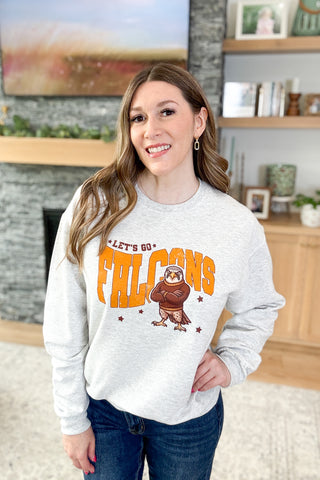 Retro Let's Go Falcons Pullover Sweatshirt