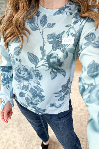 University Side Slit Pullover - Poolside