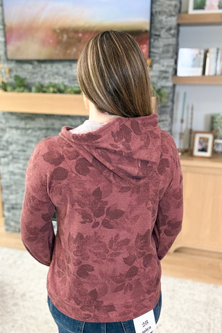 Cinnamon Spice Floral Hoodie Top
