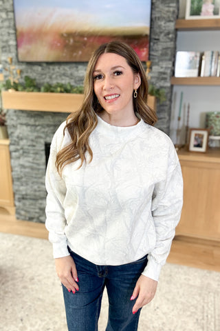 Cozy Club Mock Neck Sweatshirt - Camo