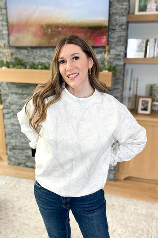 Cozy Club Mock Neck Sweatshirt - Camo