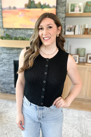 Cedar Rose Button Down Sleeveless Top