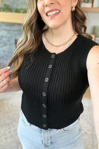 Cedar Rose Button Down Sleeveless Top