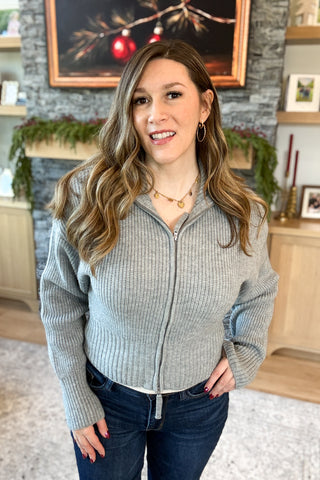 Maisey Double Zip Front Cardigan DOORBUSTER FINAL SALE