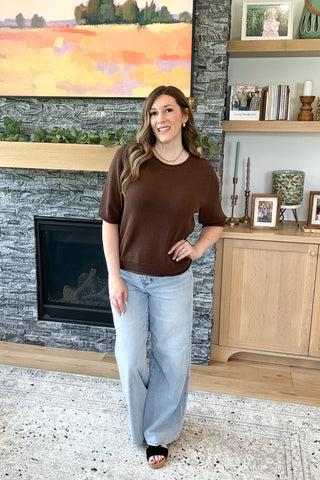Amber Orchard Sweater Knit Top