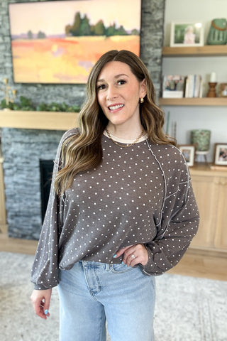 Lucy Polka Dot Knit Top