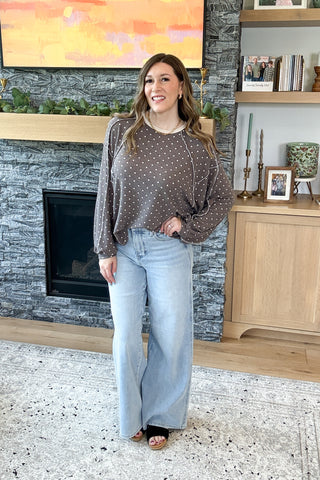 Lucy Polka Dot Knit Top