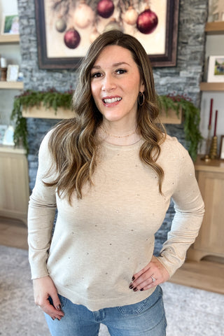 Ariah Rhinestone Sweater FINAL SALE