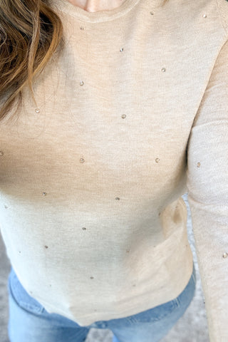 Ariah Rhinestone Sweater FINAL SALE