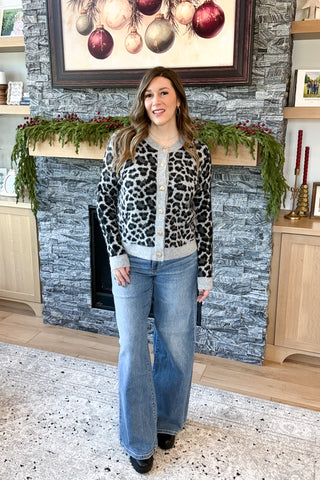 Geneva Animal Print Cardigan