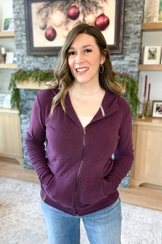 Performance Fleece FullZip Sweatshirt - Velvet Plum