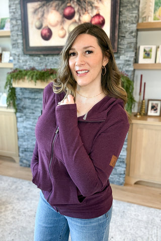 Performance Fleece FullZip Sweatshirt - Velvet Plum