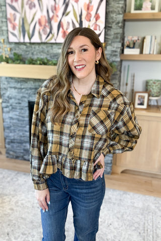 Cider House Plaid Button Down Top