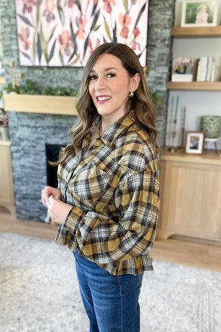 Cider House Plaid Button Down Top