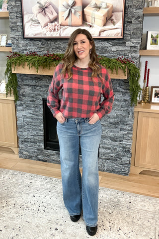 Holiday Spirit Buffalo Check Top DOORBUSTER FINAL SALE
