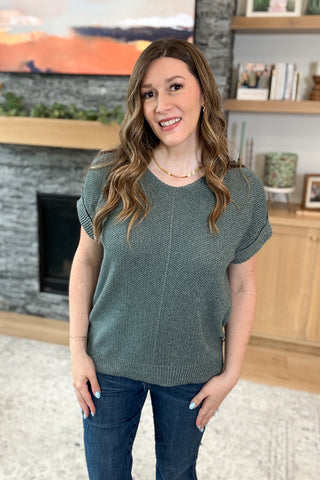 Oaklynn Short Sleeve Sweater Knit Top