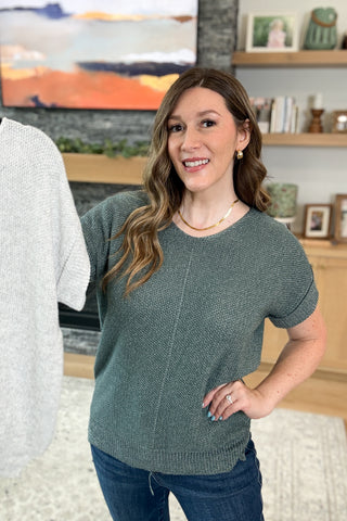 Oaklynn Short Sleeve Sweater Knit Top