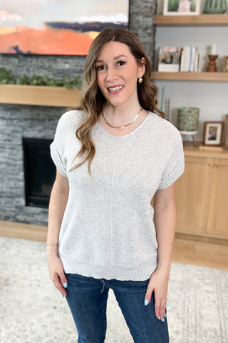 Oaklynn Short Sleeve Sweater Knit Top