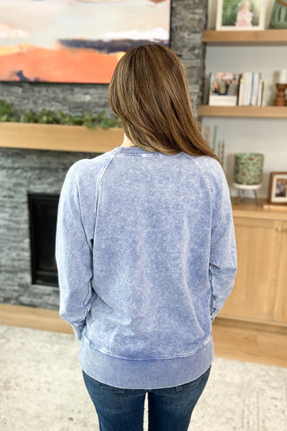 Natalia Mineral Wash Pullover w/ Pockets