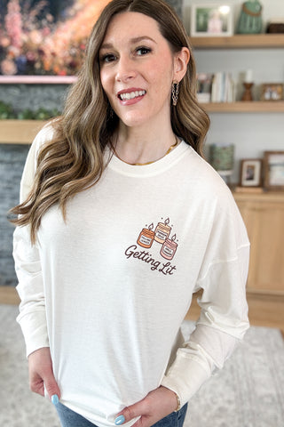 Get Lit Boxy Long Sleeve - Pocket Logo