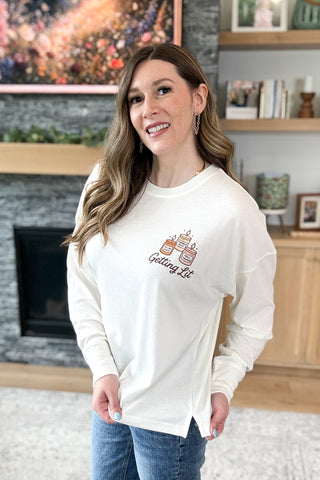 Get Lit Boxy Long Sleeve - Pocket Logo