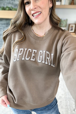 Spice Girl Boxy Crew Pullover Sweatshirt
