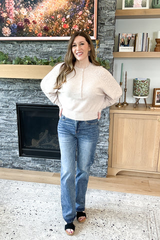 Madeleine High Rise Tummy Control Straight Leg Mica Jeans