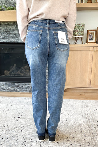 Madeleine High Rise Tummy Control Straight Leg Mica Jeans