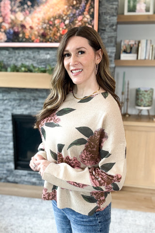 Palloma Floral Knit Sweater