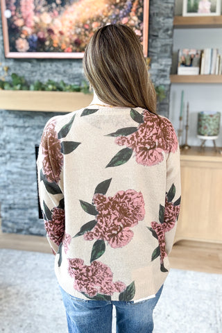 Palloma Floral Knit Sweater