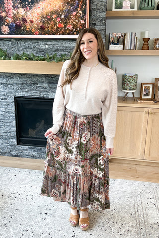 Marigold Market Smocked Waist Skirt