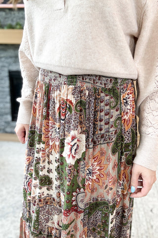 Marigold Market Smocked Waist Skirt