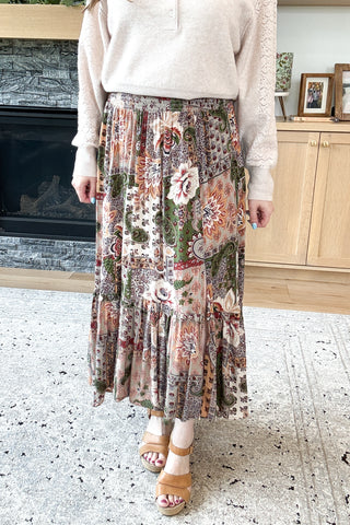 Marigold Market Smocked Waist Skirt