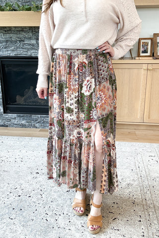 Marigold Market Smocked Waist Skirt