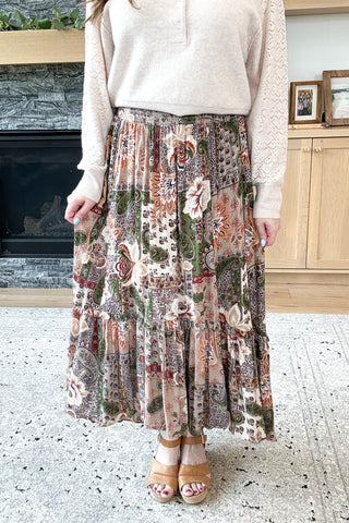 Marigold Market Smocked Waist Skirt