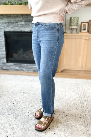 Stevie Mid Rise Boyfriend Fit Judy Blue Jeans