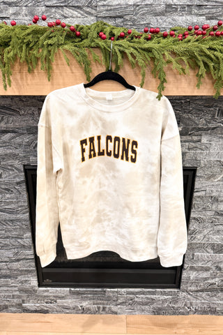 Tie Dye Falcons Pullover Sweatshirt