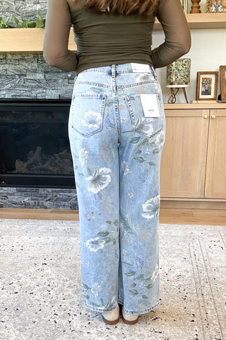 Livia Vintage Floral Straight Leg Vervet Jeans