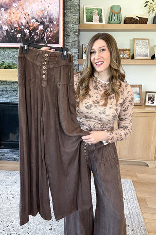 Marielle Mineral Wash Wide Leg Pants