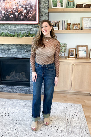 Chessy High Rise Straight Leg Mica Jeans