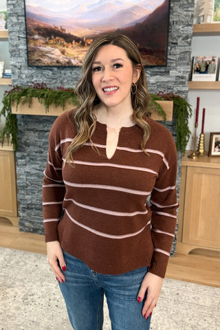 Tonie V-Neck Sweater Knit Top