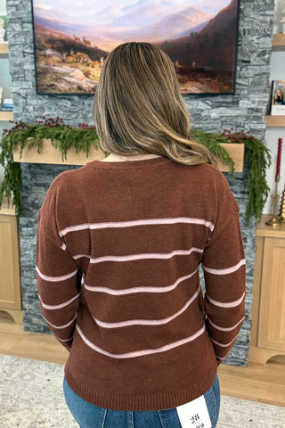 Tonie V-Neck Sweater Knit Top