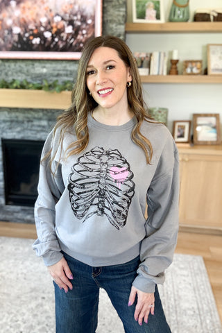 Bleeding Heart Pullover Sweatshirt