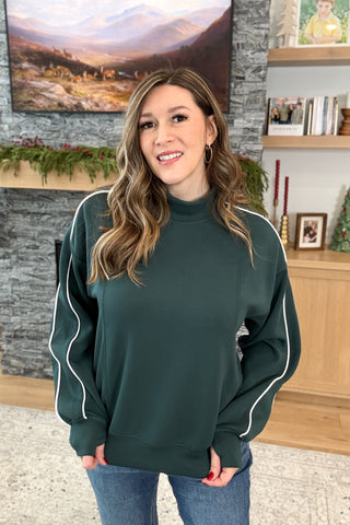 Kennah Scuba Mock Neck Pullover Top