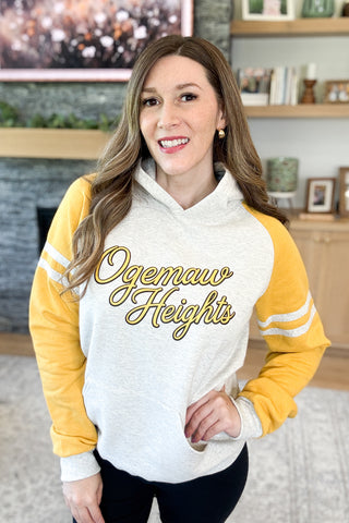 Ogemaw Heights Vintage Script Varsity Pullover Hoodie
