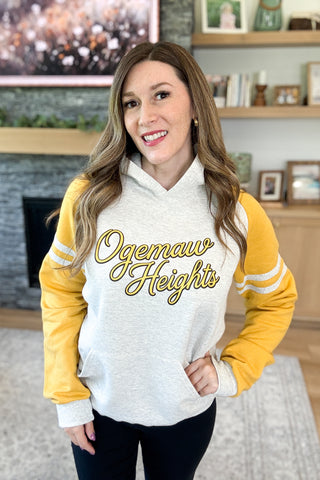 Ogemaw Heights Vintage Script Varsity Pullover Hoodie